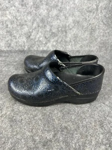 Dansko Damen Blau/Schwarz Metallic Profi Leder Clogs EU 37 US 7 - Bild 1 von 6