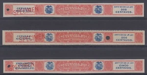 ECUADOR 1910 EINNAHMEN NATIONAL DEFENSE Olamo 3 (2x) & 5 PROOFS + "EXEMPLAR" POSTFRISCH - Bild 1 von 1
