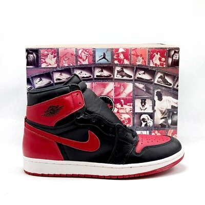 *NEW* Men NIKE AIR JORDAN 1 RETRO 1994 Bred Black / Red (130207 061), Sz 12.0 👍 - Image 1 of 4