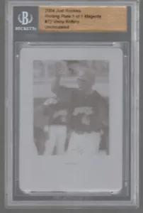 Vinny Rottino Beckett BGS Just Minors Printing Plate 1/1 #72 Uncirculated Rookie - Picture 1 of 2
