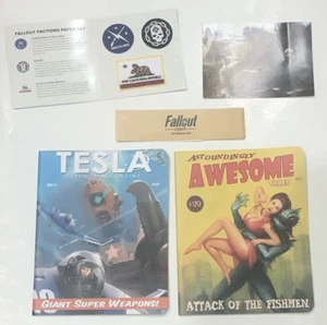 Fallout Loot Crate NoteBook Set and Patch Set and Info Card Pulp Fiction Art - Picture 1 of 10