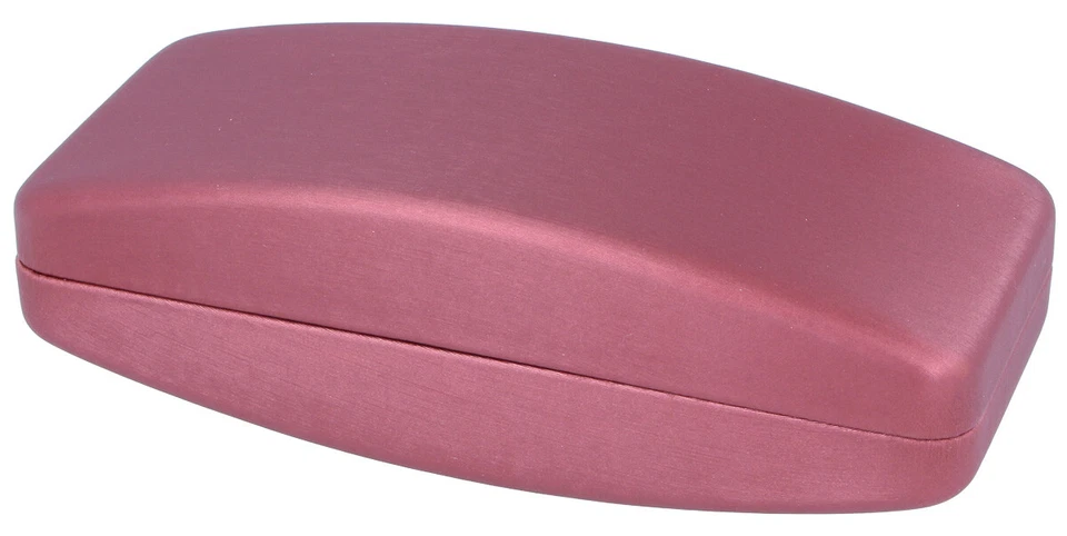 OPTOTEC GMBH sehr großes + geräumiges Hartschalen-Brillenetui | Metallscharnier MINGO weinrot