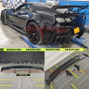 Alerón trasero de fibra de carbono real labio del maletero para Chevrolet Corvette C7 14-19 - Imagen 1 de 22