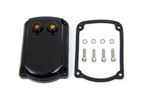 Harley Davidson 58-69 XLCH Magneto Cap Black Gasket & Screws XLR Sportster XLRTT - Bild 1 von 3