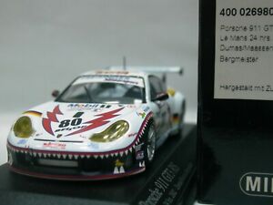 WOW EXTREMELY RARE Porsche 996 911 GT3 RS #80 ATS Le Mans 2002 1:43 Minichamps
