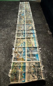 Exceptionally long Russian-Japanese war prints scroll . Early 20 th century ZK12 - Picture 1 of 20