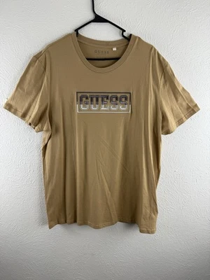 Retro Guess Los Angeles Spell Out Box Logo Brown Size XXL - Image 1 of 4