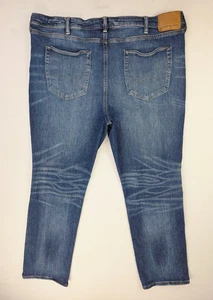 American Eagle Outfitters 44X32 Mens Original Straight Airflex+ Blue Denim Jeans - Picture 1 of 12