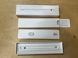 Apple Pencil for iPad 1st Gen A1603 MK0C2AM/A Box Spare Tip Lightning Adapter - Picture 1 of 2