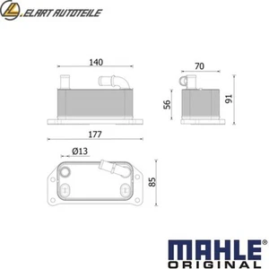 ÖLKÜHLER MOTORÖL CLC 349 000P FÜR VOLVO V60/I/Van/Cross/Country C30 C70/II/X - Picture 1 of 8