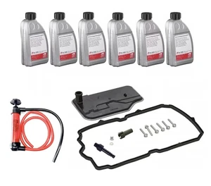 Transmission Service Kit: 6L ATF (Blue), Filter, Gaskets, Pan Bolts + Pump fo... - Picture 1 of 6