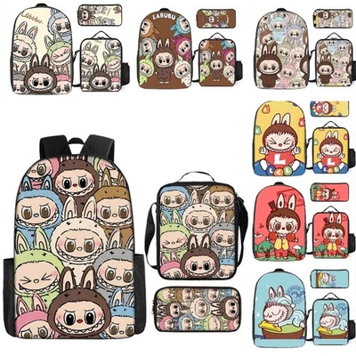 3D Kids Cartoon Backpack School Bookbag Rucksack Lunch Bag Pencil Case Gift UK