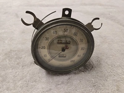 1936 FORD SPEEDOMETER FORD SCRIPT WALTHAM SPEEDOMETER 1936 FORD FLATHEAD SPEEDO - Image 1 of 4