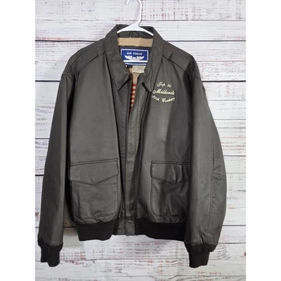 VTG Inspired Genuine Leather Air Force bomber jacket XXL  - Image 1 of 4