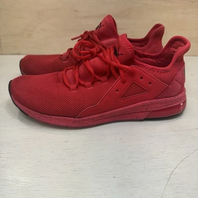Puma Men’s Electron Street Red Black Soft Foam Sneakers Size 11 - Image 1 of 4