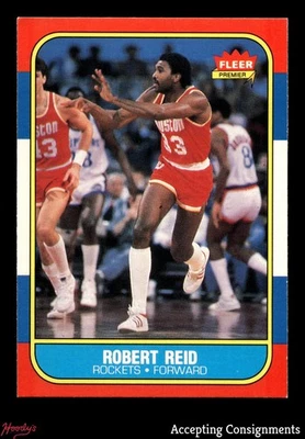 1986-87 Fleer #90 Robert Reid ROCKETS - Image 1 of 2