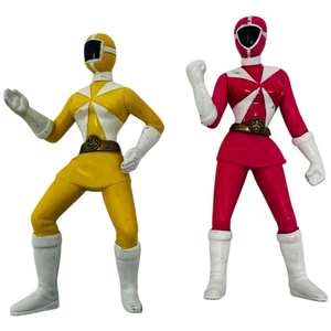 McDonalds  Power Rangers Rescue Pink Yellow Ranger 4" Figure Saban 2000 - Picture 1 of 2