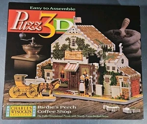 Puzz 3D Charles Wysocki's Americana Birdie's Perch Coffee Shop 221 pezzi COMPLETO - Foto 1 di 3