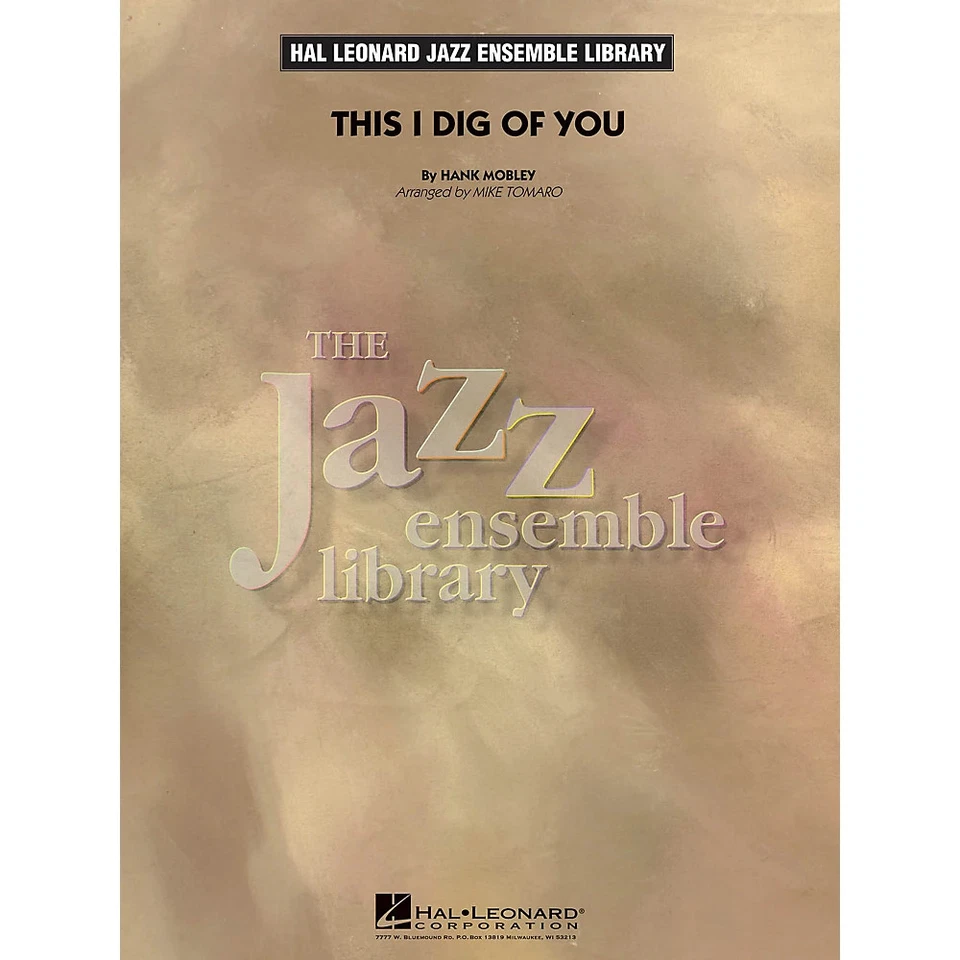 Hal Leonard This I Dig of You Banda de Jazz Nivel 4 Organizada por Mike Tomaro Foto 1 de 1
