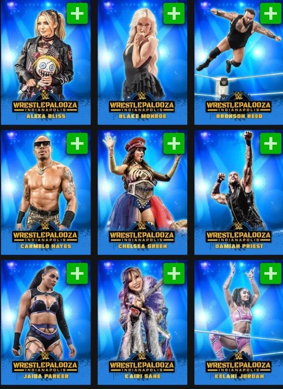 [DIGITAL] Topps Slam - Wrestlepalooza 25 S1 - Blue Light Show Motion - Pick - Image 1 of 1