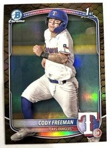 Cody Freeman 2025 Bowman Reptilian Parallel #BCP-112 Texas Rangers - Picture 1 of 1