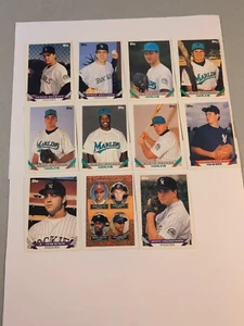 1993 Topps Baseball Miscut Slant Cut (Lot of 11) Oddball Error - Bild 1 von 14