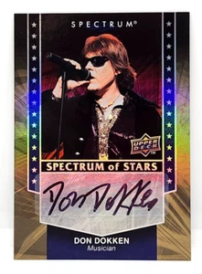 DON DOKKEN / DOKKEN LEAD SINGER AUTO ~ 2008 UPPER DECK SPECTRUM #SSS-DD - Picture 1 of 2