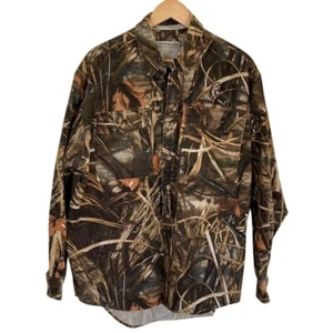 Whitewater Ducks Unlimited Men's Shirt Size Large Advantage Max 4 Camo - Picture 1 of 9