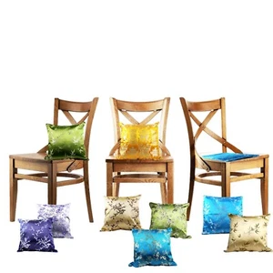 Kissenbezüge Hülle Seide Sofa Deko Kissen Reißverschluss 45 x 45 cm - Bild 1 von 12