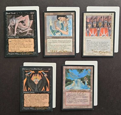 SIGNED MtG Magic Kaja Foglio Artist Proof _5x Fallen Empires _ Rainbow Vale #13! - Image 1 of 4