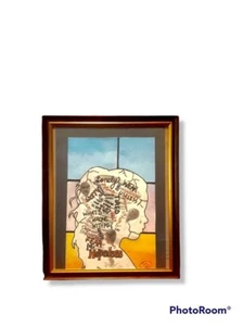 OOAK 11" x 13" Framed "Depressed Girl" Silhouette Illustration - Picture 1 of 6