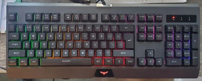 Havit KB858L LED Rainbow Backlit Mechanical Gaming Keyboard - US Layout - Image 1 of 4