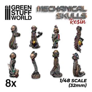 Green Stuff World Green Stuff World Resin Mechanical Skulls - Picture 1 of 2