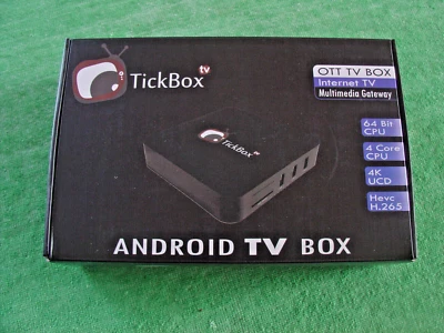 TICKBOX OTT TV BOX ANDROID TV BOX INTERNET A GATEWAY MULTIMEDIALE "NUOVO" - Immagine 1 di 4