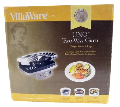 Villaware UNO Two Way Indoor Grill - Image 1 of 4