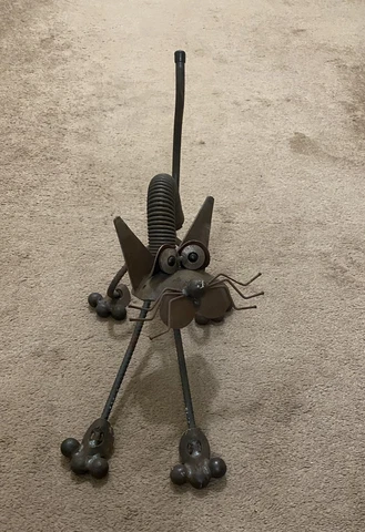 Antique Metal Folk Art Figural, CAT FELINE GARDEN ART Cover