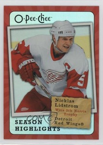 2007-08 O-Pee-Chee Season Highlights Nicklas Lidstrom #SH19 HOF