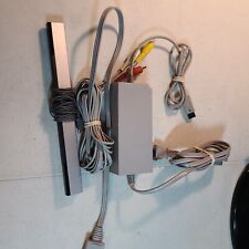 OEM Nintendo Wii Power Cord, AV Cable, Sensor Bar Bundle Complete Hookups Tested