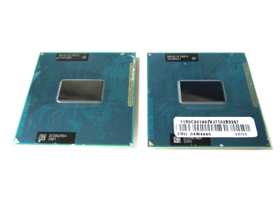 Pair of Genuine Intel Dual-Core i3-3120M 2.50GHz Socket G2 CPUs - SR0TX - Tested - Image 1 of 4