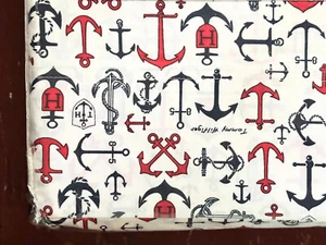 Tommy Hilfiger Colorful ANCHORS TWIN XL Sheet Set   Nautical, Cotton Blend - Picture 1 of 2