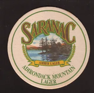 Sottobicchiere birra Saranac Adirondack Mountain Lager--Birra opaca--Utica, New York - Foto 1 di 2