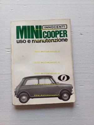 Innocenti Mini Cooper 1966 manuale uso manutenzione libretto originale - Immagine 1 di 4