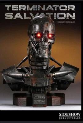 ULTRA RARE SIDESHOW TERMINATOR T-600 LIFE-SIZE BUST 1:1 400012 NEW SEALED - Image 1 of 4