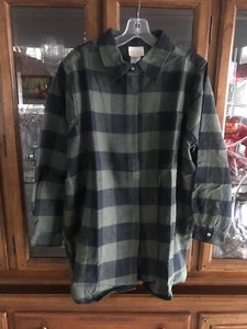 ROAMAN'S Women Plus Size A8 Plaid Green & Black Flannel Zip/ Button Jacket NWT - Picture 1 of 21