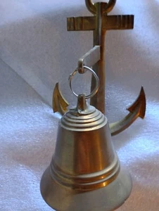  Vintage Solid Brass Ship Bell For Door Knocker   D#88 - Picture 1 of 3