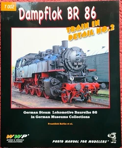 WWP Dampflok BR 86 Train in detail WWII German Steam locomotive Baureihe 86 - Picture 1 of 2