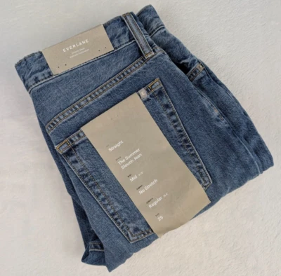 Everlane The Summer Slouch Jean Womens 25 Straight Fit Med Wash NWT - Image 1 of 4