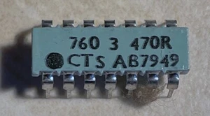Red de resistencia 2% ohmios CTS 760-3-470R 470 ohmios - Nuevo de lote antiguo - Imagen 1 de 1