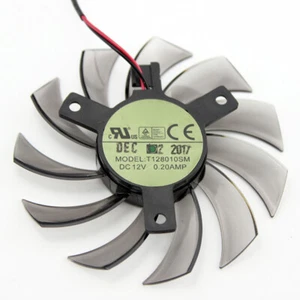 Graphics Fan T128010SM 12V 0.20A For GIGABYTE GV-N560OC GTX670 GTX580 560ti - Picture 1 of 5