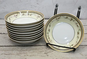 Haviland France Limoges Desert Berry 5" Bowl Set of 10 Gold Trim - Picture 1 of 4